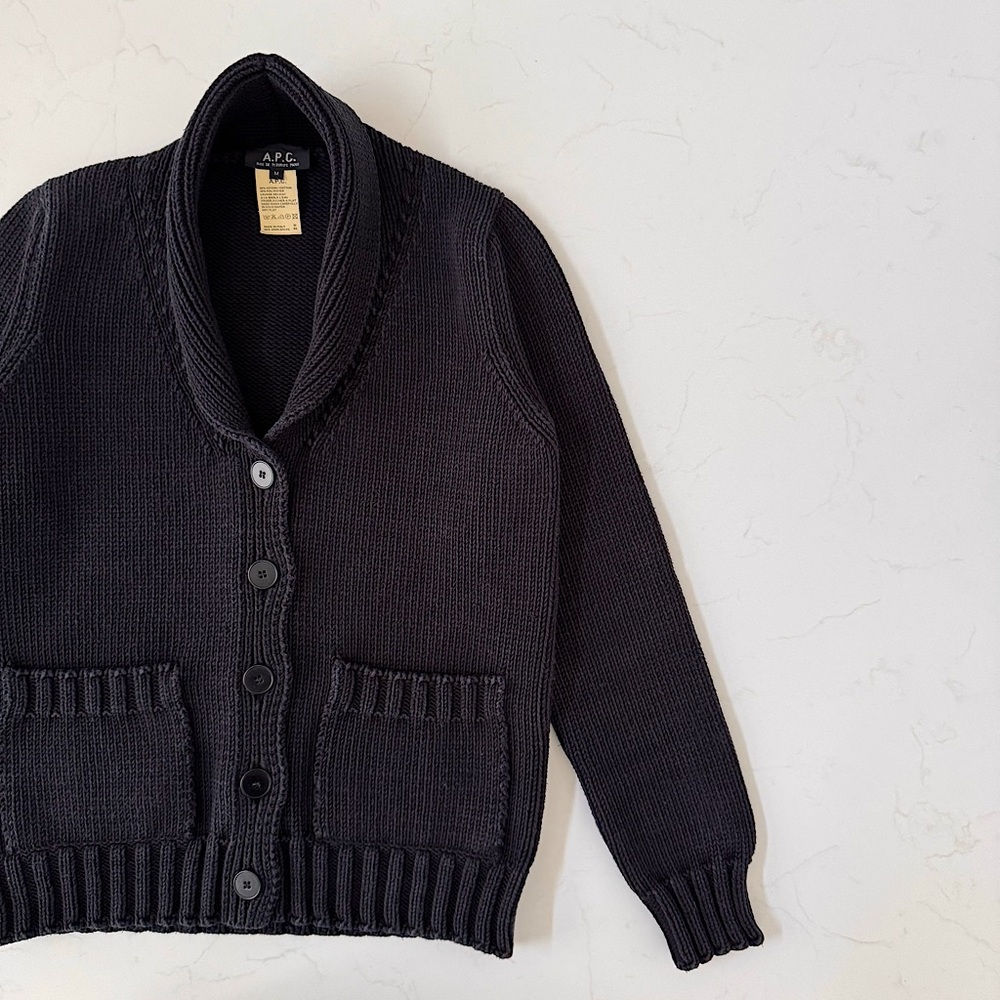 A.P.C. Women's Black Cardigan Sweater